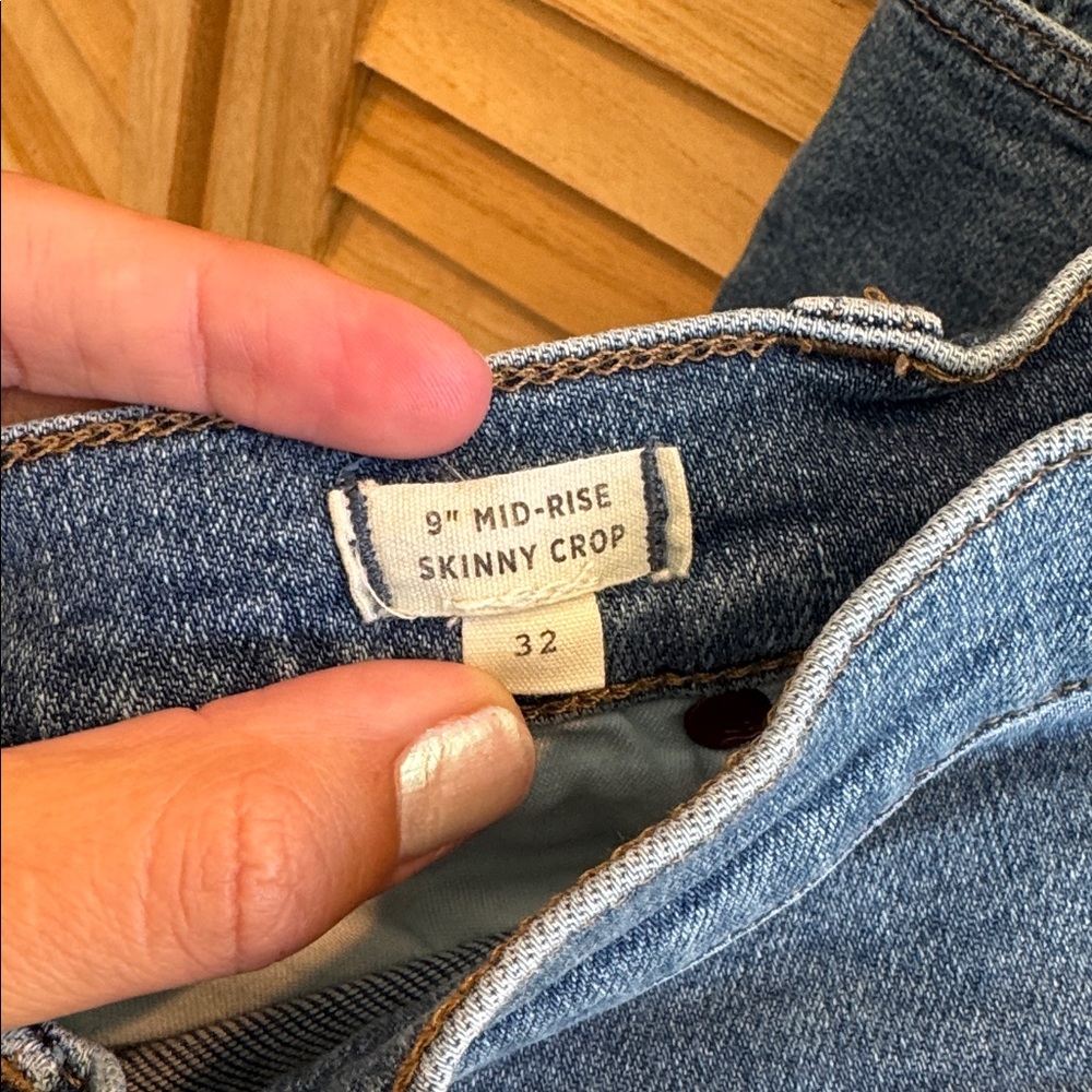 Madewell Blue Button-Fly Jeans - Picture 3 of 4